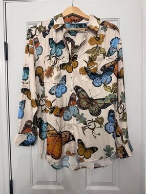 Anthropologie butterfly blouse
